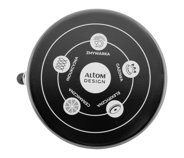 Altom Izydor czajnik emaliowany 2,5 l grafitowy indukcja - 1611105 - zdjęcie 3